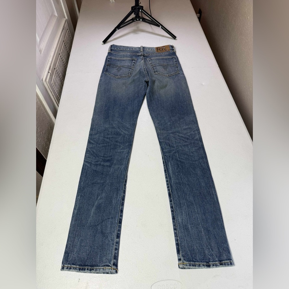 Ralph Lauren Double RL Straight Leg Jeans - Classic Indigo Blue - Picture 6 of 14
